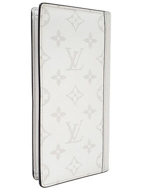 Louis Vuitton fold Wallet Taigarama Long Bi Portefeuille Brazza NM Black